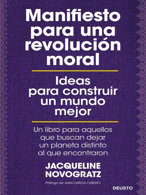 Title details for Manifiesto para una revolución moral by Jacqueline Novogratz - Available